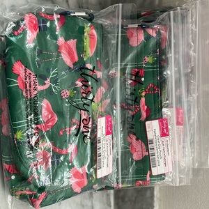5 Thirty one bag clear clip pouch (AL05 festive flamingos)- 5/$9 each total $45